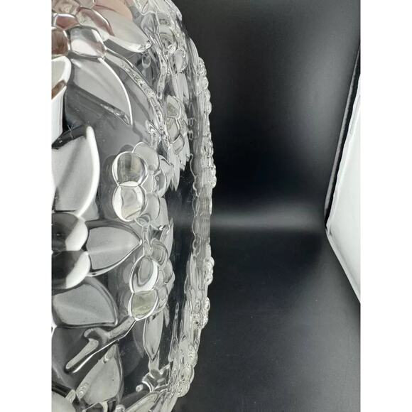 Walther Glass Clear Glass Cherry Blossom, Apple Blossom Serving Plate - Picture 6 of 7